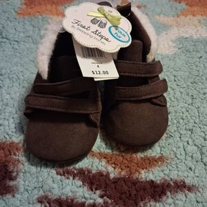 First Steps Brown Baby Walker Shoes